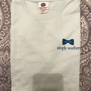 Simply Southern blue short sleeve shirt